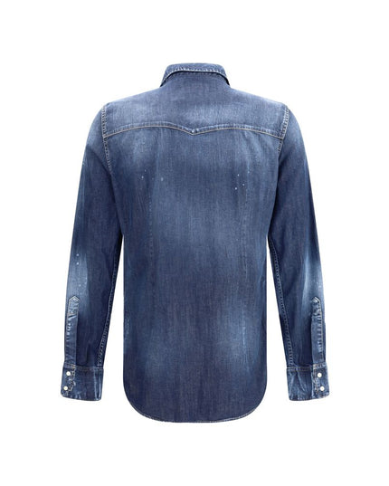 Dsquared² Blue Denim Shirt