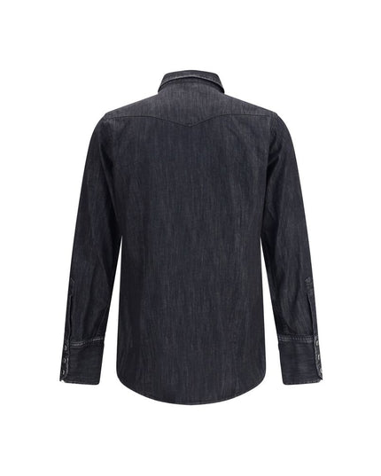 Dsquared² Black Denim Shirt