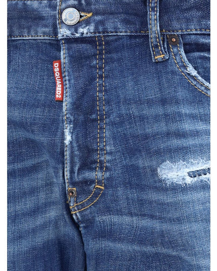 Dsquared² Blue Cotton Skinny Jeans