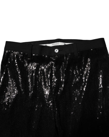 Dolce & Gabbana Black Sequined Embellishment Pants