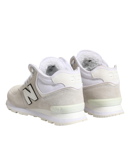 New Balance Off White Suede Sneakers Shoes