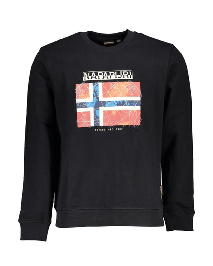 Napapijri Black Cotton Men Sweater