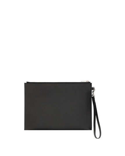 Saint Laurent Black Calf Leather Bos Taurus False