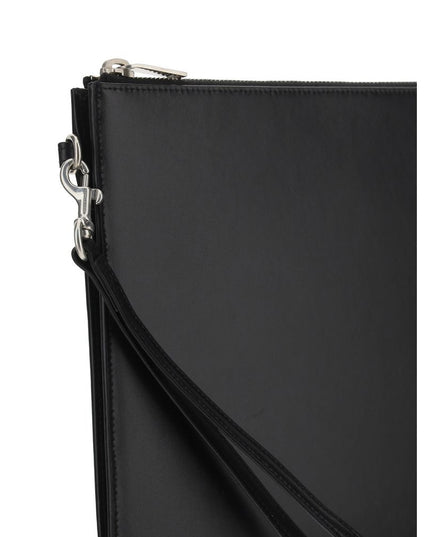 Saint Laurent Black Calf Leather Bos Taurus False