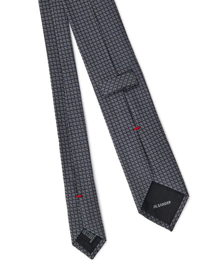 Jil Sander Gray Silk Tie