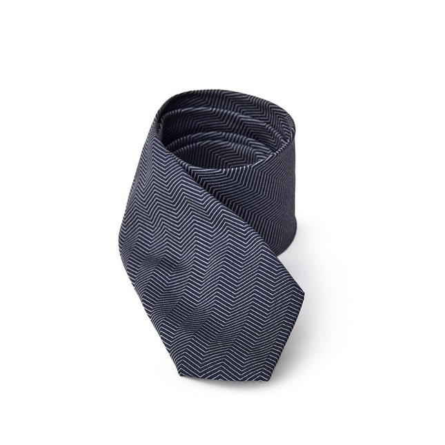 Jil Sander Blue Silk Tie