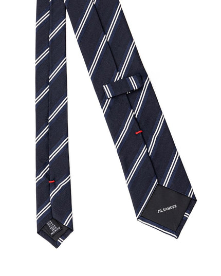 Jil Sander Gray Silk Tie