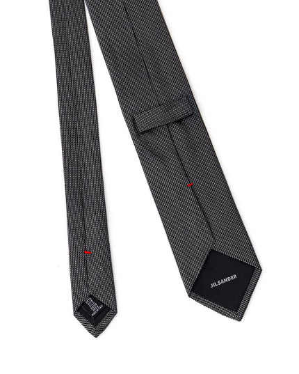 Jil Sander Gray Silk Tie