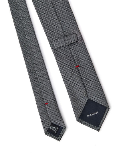 Jil Sander Gray Silk Tie