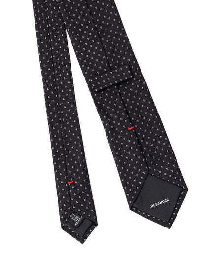 Jil Sander Blue Silk Tie