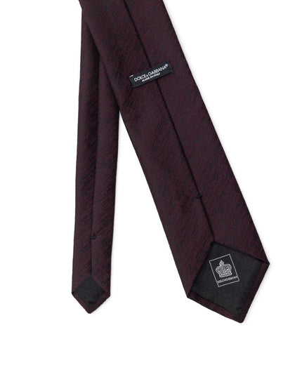 Dolce & Gabbana Purple Wool Tie