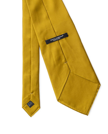 Dolce & Gabbana Yellow Silk Tie