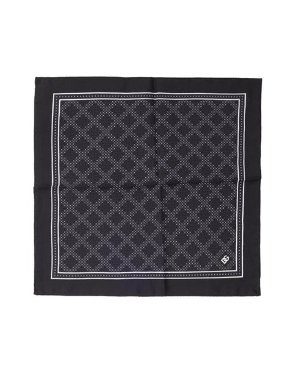 Dolce & Gabbana Black Silk Pocket Square