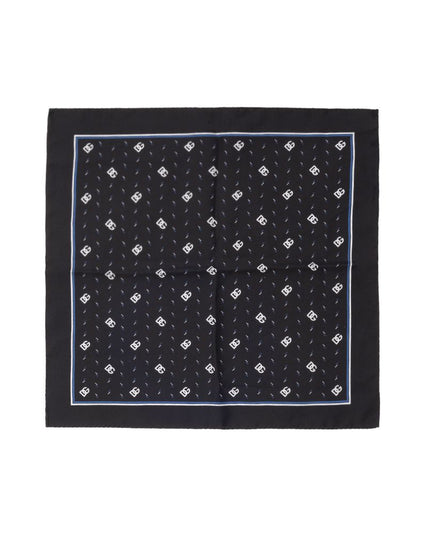Dolce & Gabbana Black Silk Pocket Square