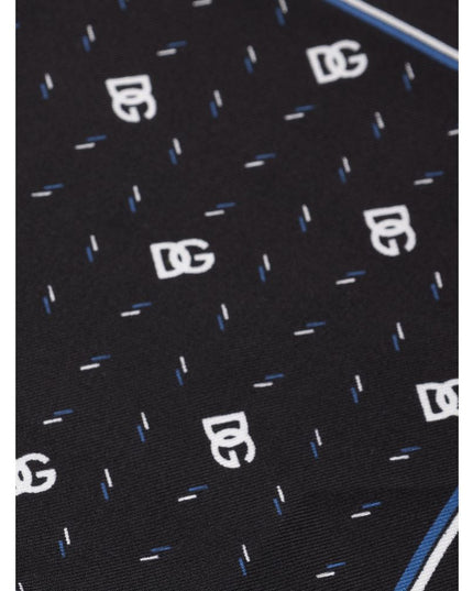 Dolce & Gabbana Black Silk Pocket Square