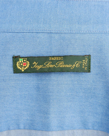 Made in Italy Blue Cotton Men's Shirt