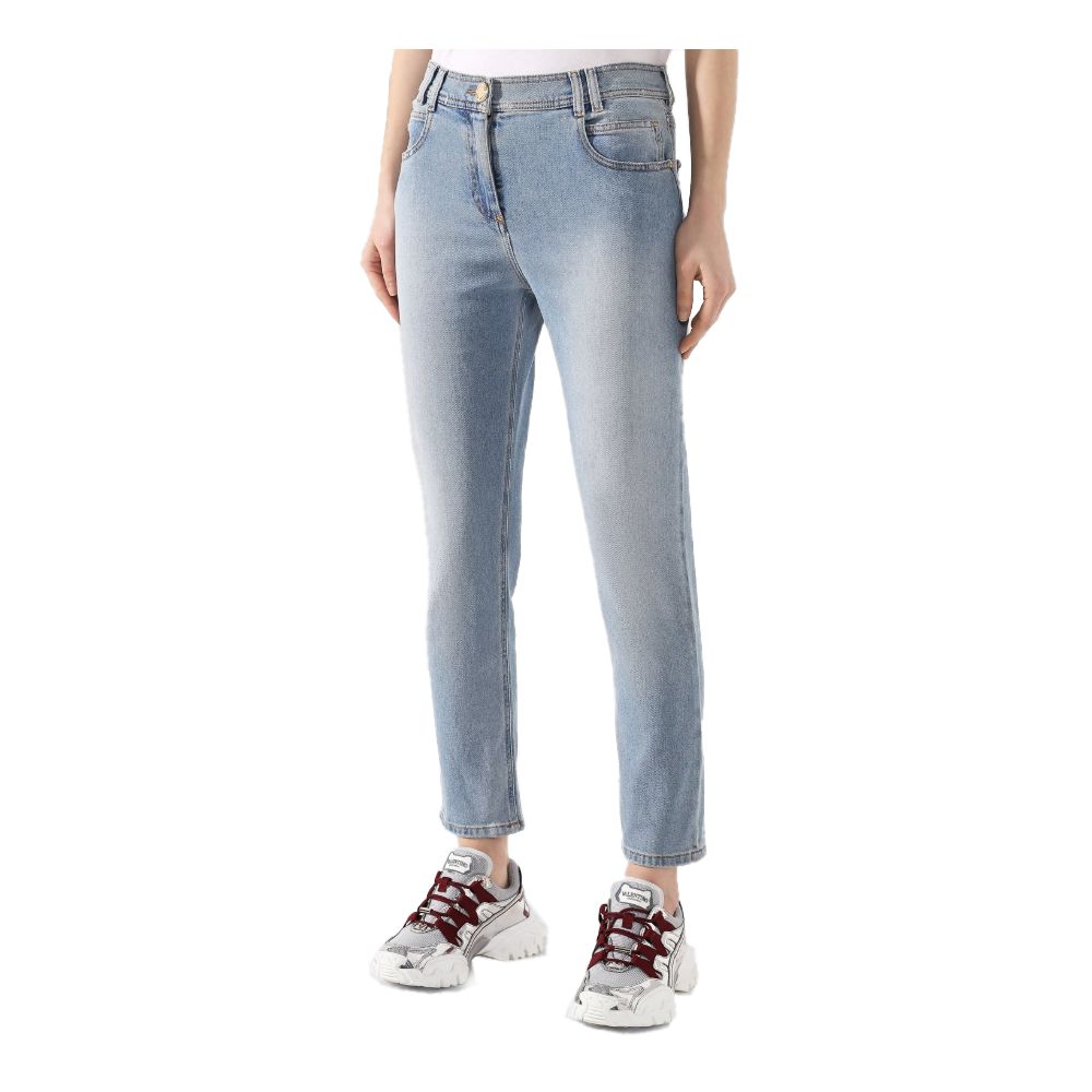 Balmain Blue Cotton Women's Jeans