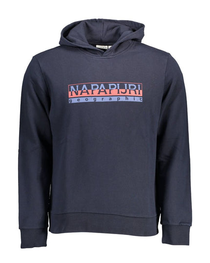 Napapijri Blue Cotton Men Sweater