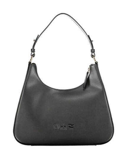 La Martina Black Leather Women Handbag