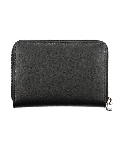 Tommy Hilfiger Elegant Black Zip Wallet with Multiple Compartments