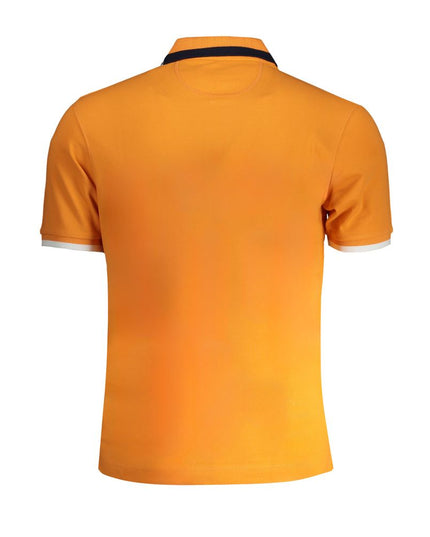 La Martina Orange Cotton Polo Shirt