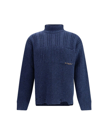 Marni Blue Wool Sweatshirt