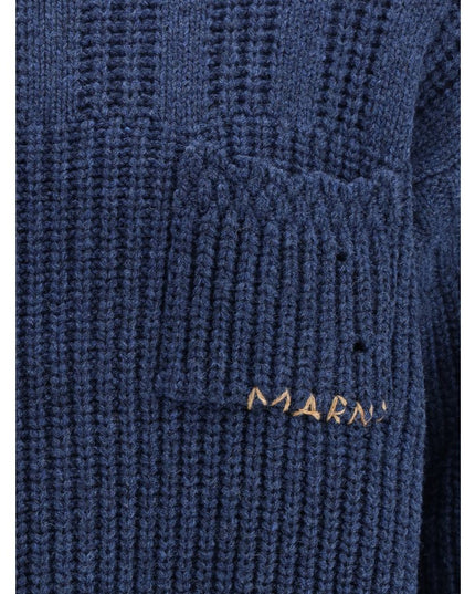 Marni Blue Wool Sweatshirt