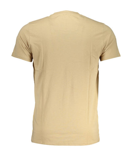 Cavalli Class Beige Cotton T-Shirt