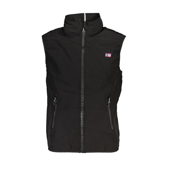 Scuola Nautica Black Polyester Men Jacket