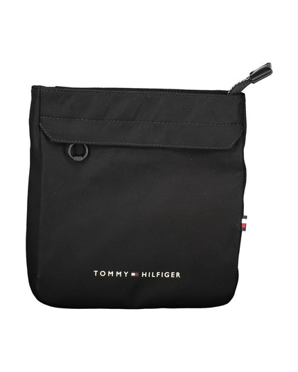 Tommy Hilfiger Black Polyester Men Shoulder Bag