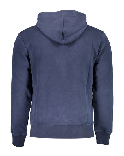 La Martina Blue Cotton Men's Hooded Sweater