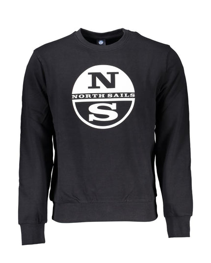 North Sails Black Cotton Men Sweater