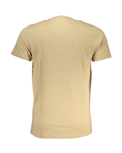 Cavalli Class Beige Cotton T-Shirt