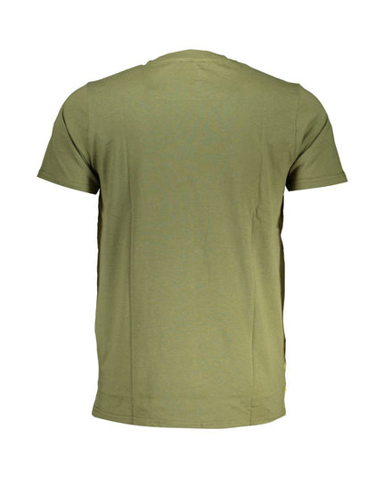 Cavalli Class Green Cotton T-Shirt