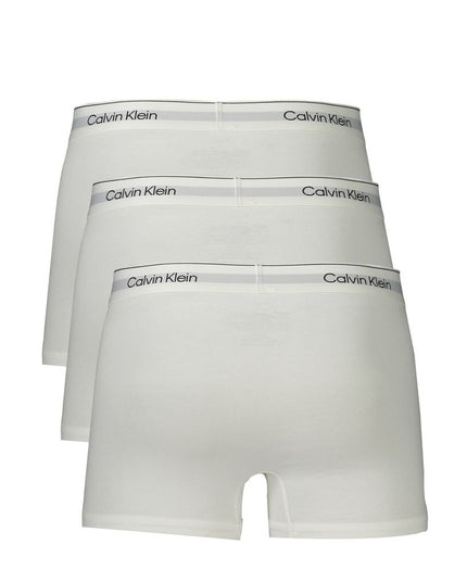 Calvin Klein White Cotton Men Boxer