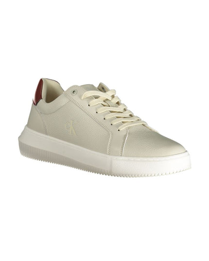 Calvin Klein Brown Leather Men Sneaker