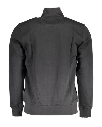 La Martina Black Cotton Men Sweater