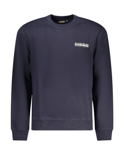 Napapijri Blue Cotton Men Sweater