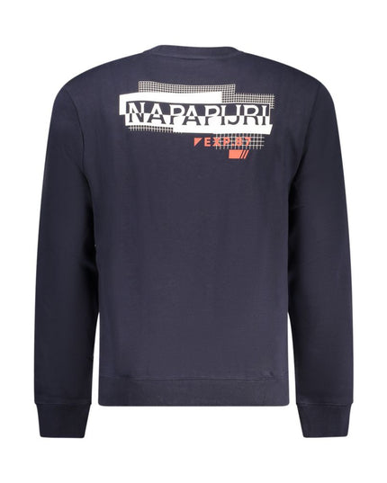 Napapijri Blue Cotton Men Sweater