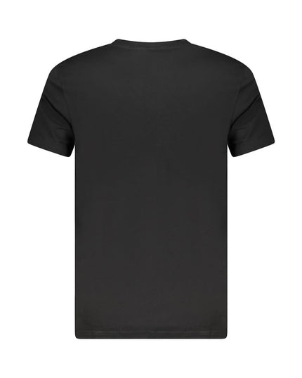 Cavalli Class Black Cotton Men T-Shirt