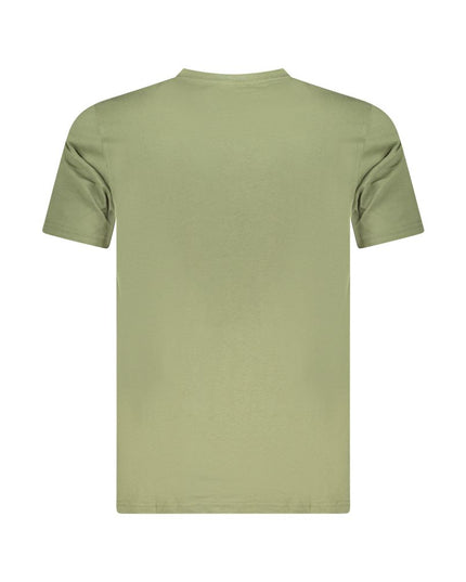 Cavalli Class Green Cotton Men T-Shirt