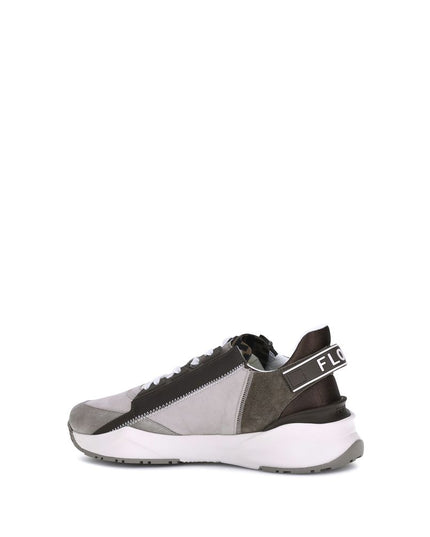 Fendi Beige Calf Leather Bos Taurus Low Top Sneakers