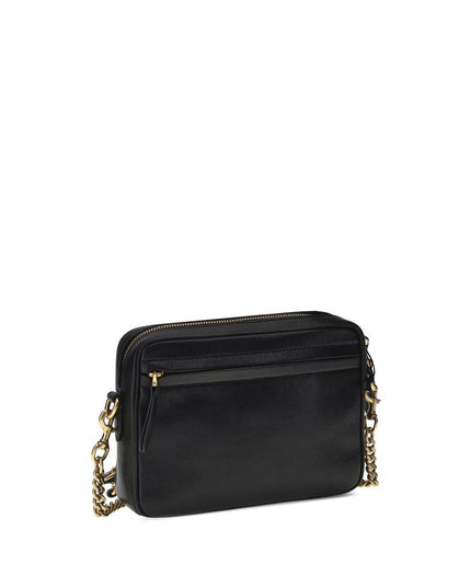 Valentino Garavani Black Calf Leather Bos Taurus Shoulder Bag