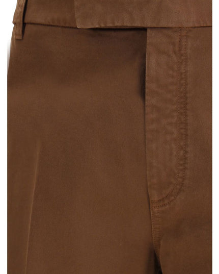 Thom Browne Brown Cotton Casual Pants