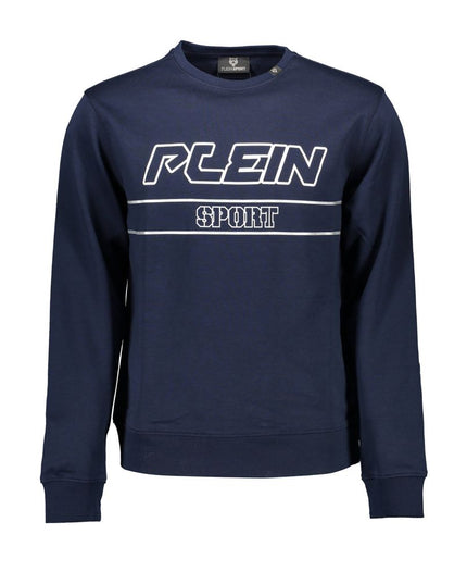 Plein Sport Blue Cotton Men Sweater