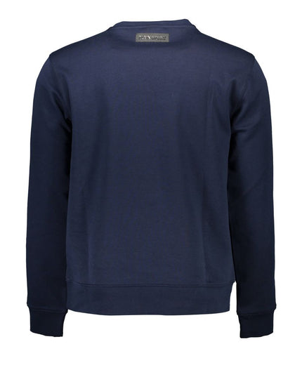 Plein Sport Blue Cotton Men Sweater