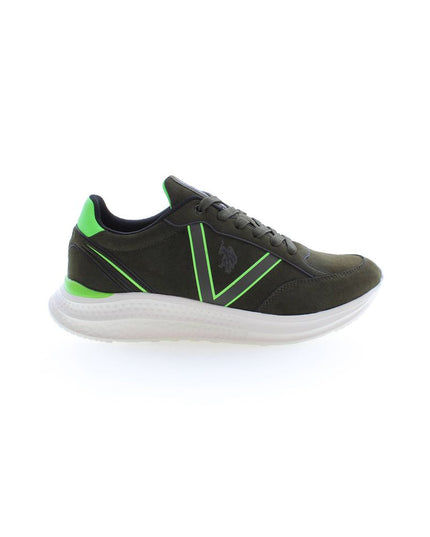U.S. POLO ASSN. Green Polyester Men Sneaker