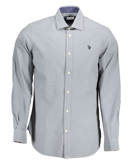 U.S. POLO ASSN. Light Blue Cotton Men Shirt