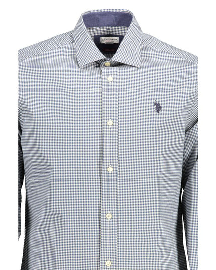 U.S. POLO ASSN. Light Blue Cotton Men Shirt