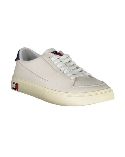 Tommy Hilfiger White Leather Men Sneaker